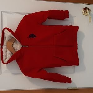 Boys heavy zip sweatshirt